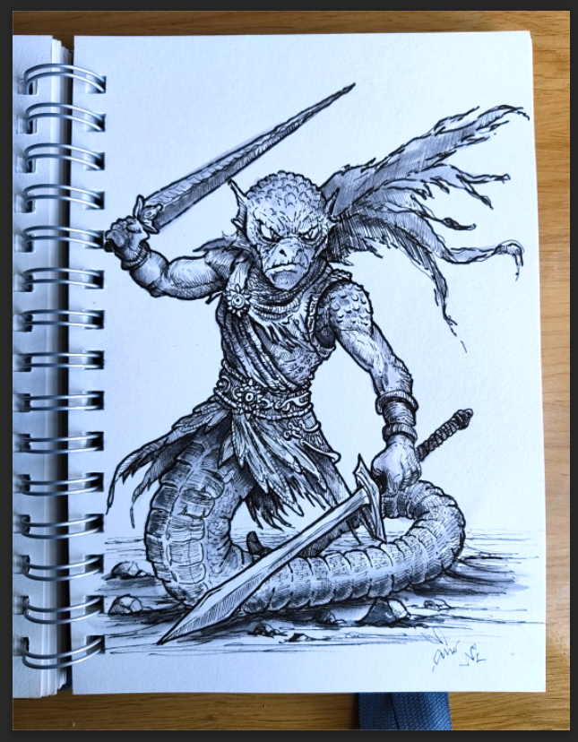 artysmedia's tweet photo. · · CHRONICLES OF TULE · · 25 · ·
¡A mandoble limpio!
#drawing #characterdesign #pencildrawing #micron #practicedrawing #artexercise #exercices #portrait #portraitpractice #chroniclesoftule #dungeonsanddragons https://t.co/6bCGMp5jE0