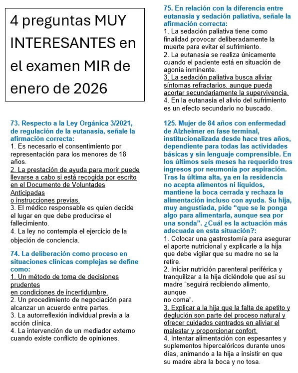 En el examen #MIR2026 hay 4 preguntas MUY interesantes sobre decisiones complejas. Creo que estas son las respuestas 🙏