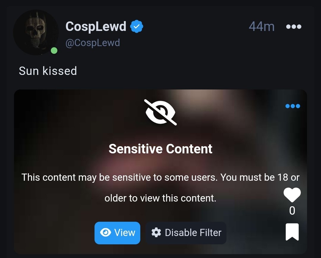 New NSFW post!
fansly.com/CospLewd