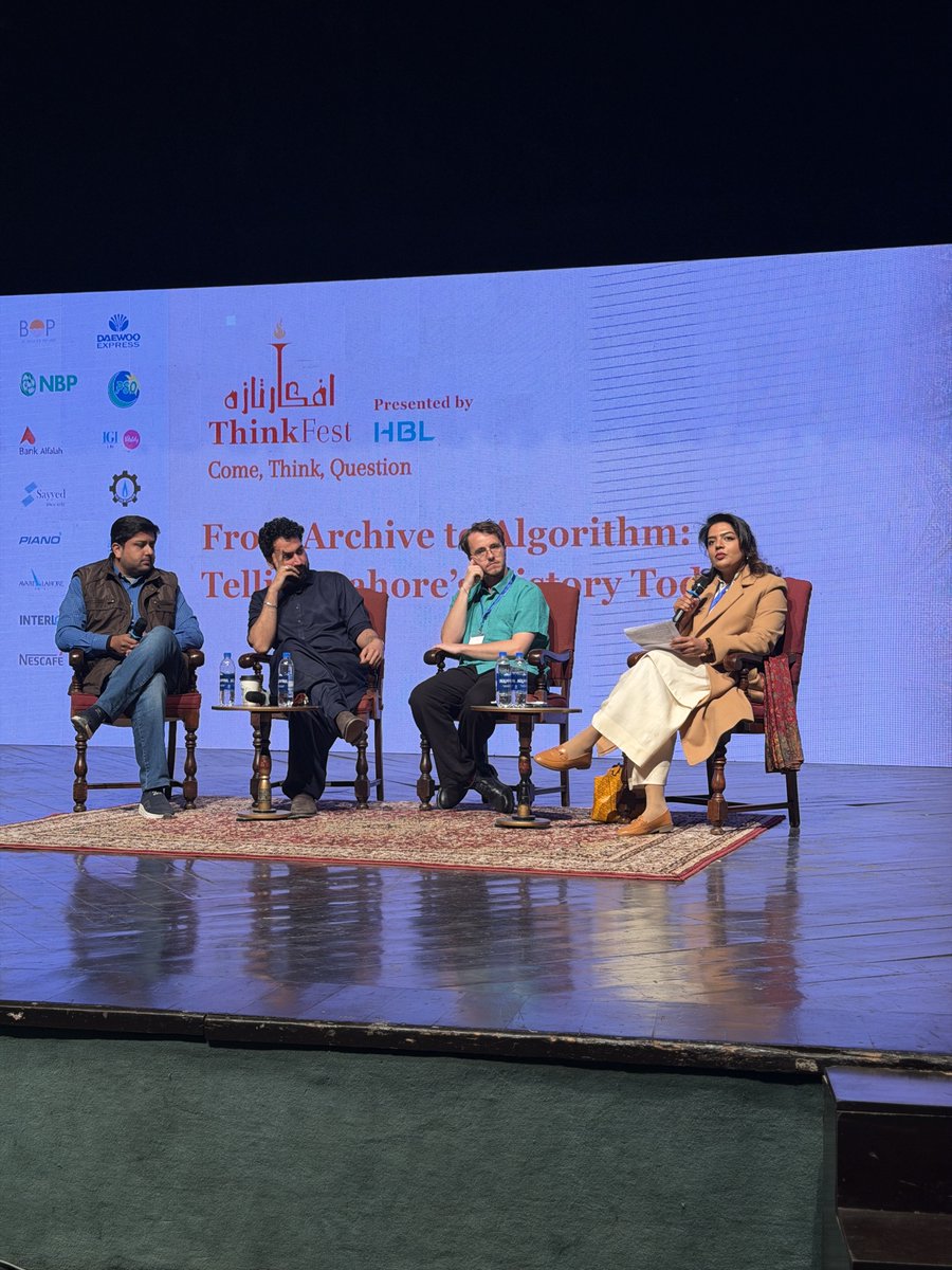 ThinkFestPK's tweet image. Two hard hitting sessions simultaneously 

@salmanAraja @AsadRahim, Noor Raja, Irfan Qadir, Feisal Naqvi, Reema Omer, Abdul Moiz Jaferii, on #27thAmendment! 

Zoe Richards, Sam, Ghazi Taimoor, and Lahore Ka Khooji on #Lahore’sHistory! 

@BangashYK