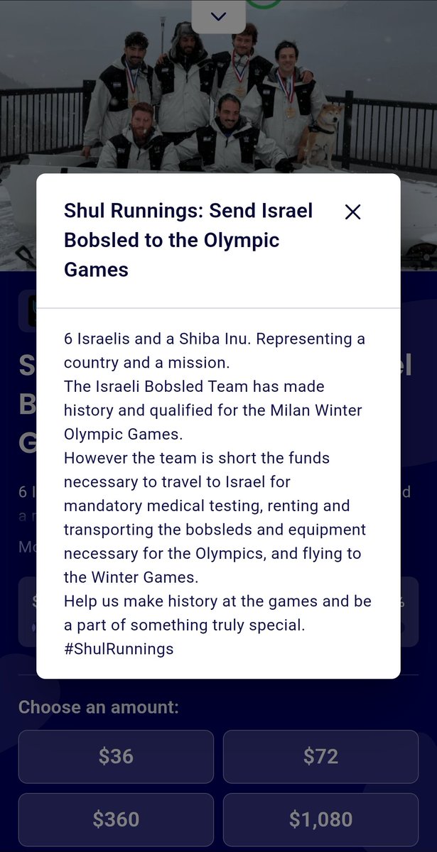 realajedelman's tweet photo. .@israelbobsled needs to raise funds to cover getting the boys back to Israel for medical testing and renting the bobsleds for the Olympic Games. 
If you have the means to donate, we could use your help please. 
https://t.co/rURdErVZuL https://t.co/M0IOIkMwnS