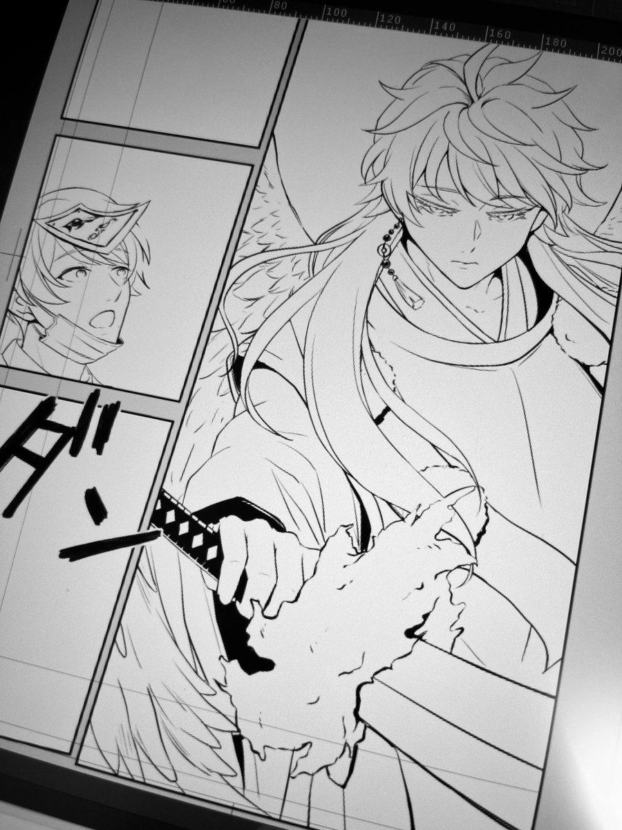 2年ぶりに自分の漫画描いてるwww 