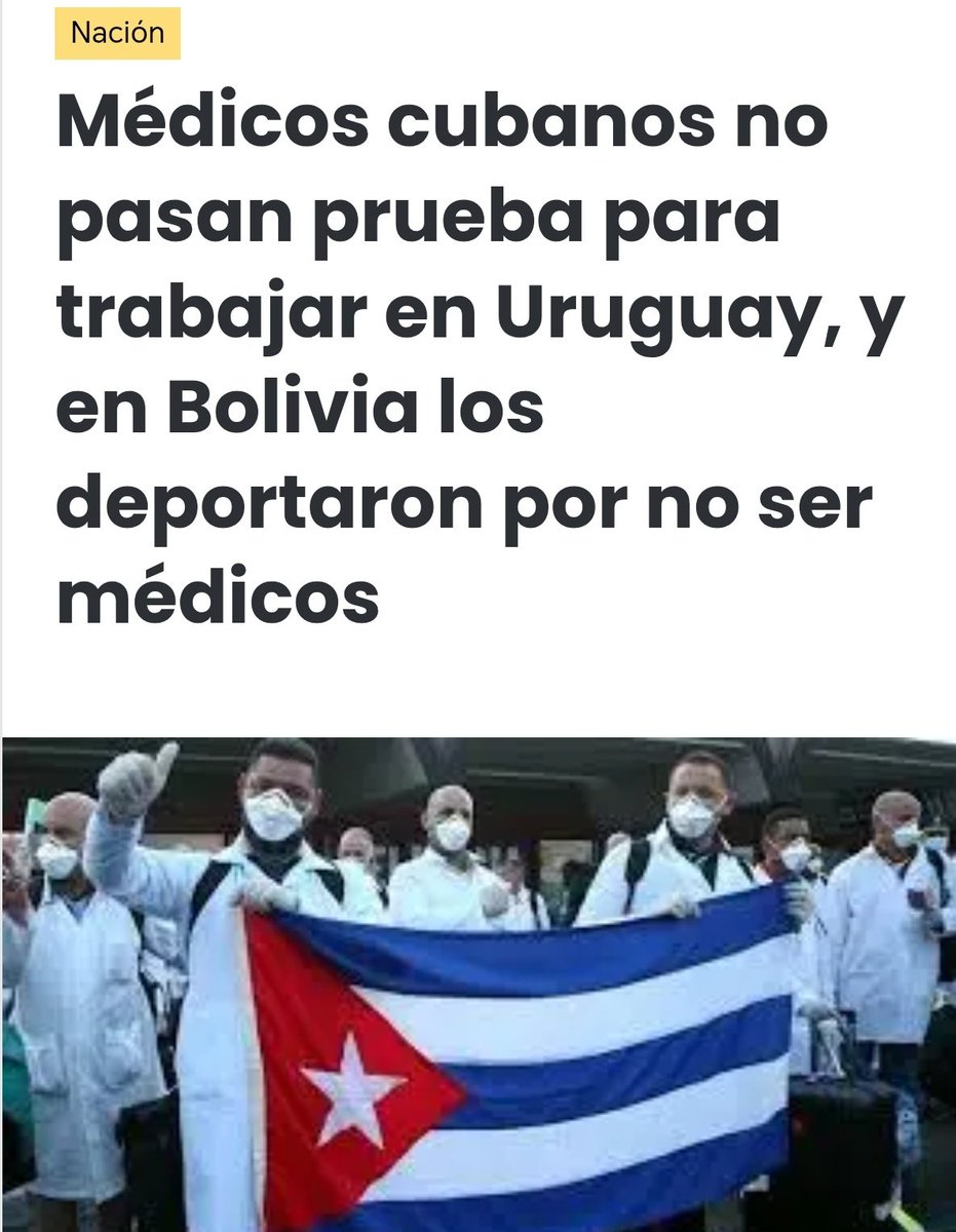los médicos cubanos en cuestión: