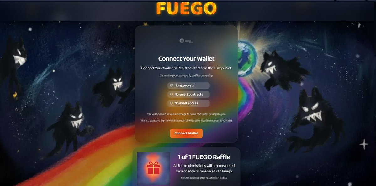ATENCIÓN 📢

¡Ya se ha lanzado la web oficial de <a href="/fuegonft/">Fuego</a>! 🔥

Si has estado farmeando Lighter seguramente hayas escuchado hablar sobre esta colección porque hay una relación directa entre ambos

Lo primero que debes saber es que han abierto la posibilidad de conseguir Waitlist