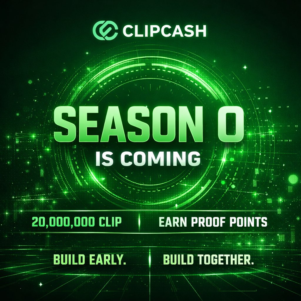 realClipCash's tweet photo. Season 0 is coming.
20,000,000 CLIP will be distributed
based on Proof Points, not hype.
Points are already live.
Participation starts before the snapshot.
Build early.
Build together.
#ClipCash #Season0 #ProofPoints #BuildTogether https://t.co/ow4pKstE2Y