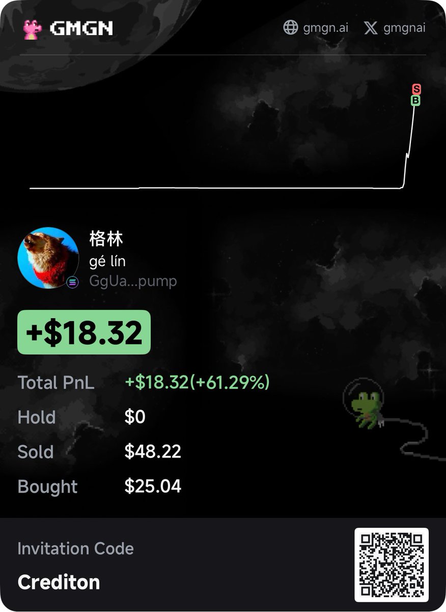 💰💰 Total P&L +$48.24 Today. Use GMGN to spot opportunities faster and  trade quicker! #GMGN invites you to make money together! https ://t.co/V2ZHCjphKl