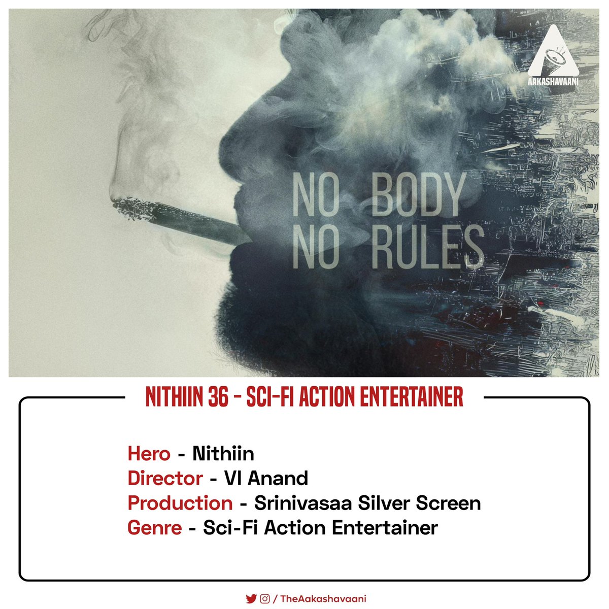 TheAakashavaani's tweet photo. #Nithiin36 - Sci-fi Action Entertainer!! https://t.co/5P0ztqYXM1