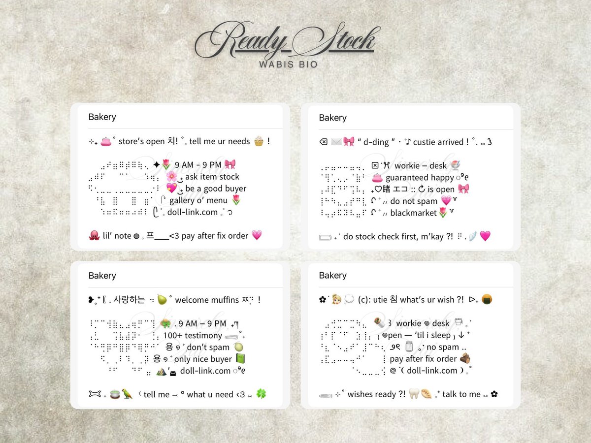 vosveux's tweet image. ⠀
⠀  ꣑୧ .. Help  repost,  love.
⠀  Muchas  gracias!  ✿

⠀  I  shall  bring  you  16  WABIS  Bio  with  free  revisions.  Each  wording  priced  at  4.500.  Seek  the  ALT  for  code  and  more  details,  please.  ♡   ⟨  #zonauang  ⟩