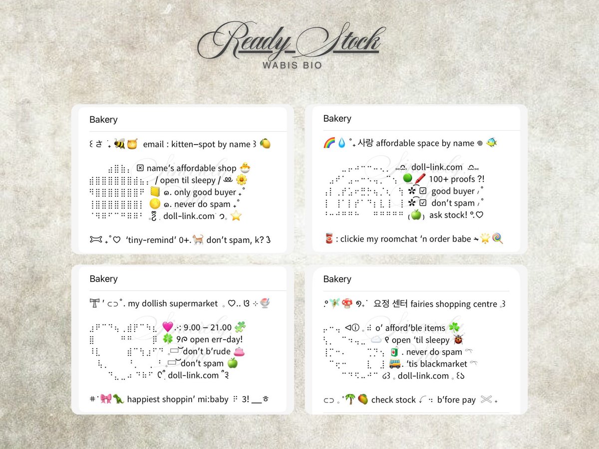 vosveux's tweet image. ⠀
⠀  ꣑୧ .. Help  repost,  love.
⠀  Muchas  gracias!  ✿

⠀  I  shall  bring  you  16  WABIS  Bio  with  free  revisions.  Each  wording  priced  at  4.500.  Seek  the  ALT  for  code  and  more  details,  please.  ♡   ⟨  #zonauang  ⟩