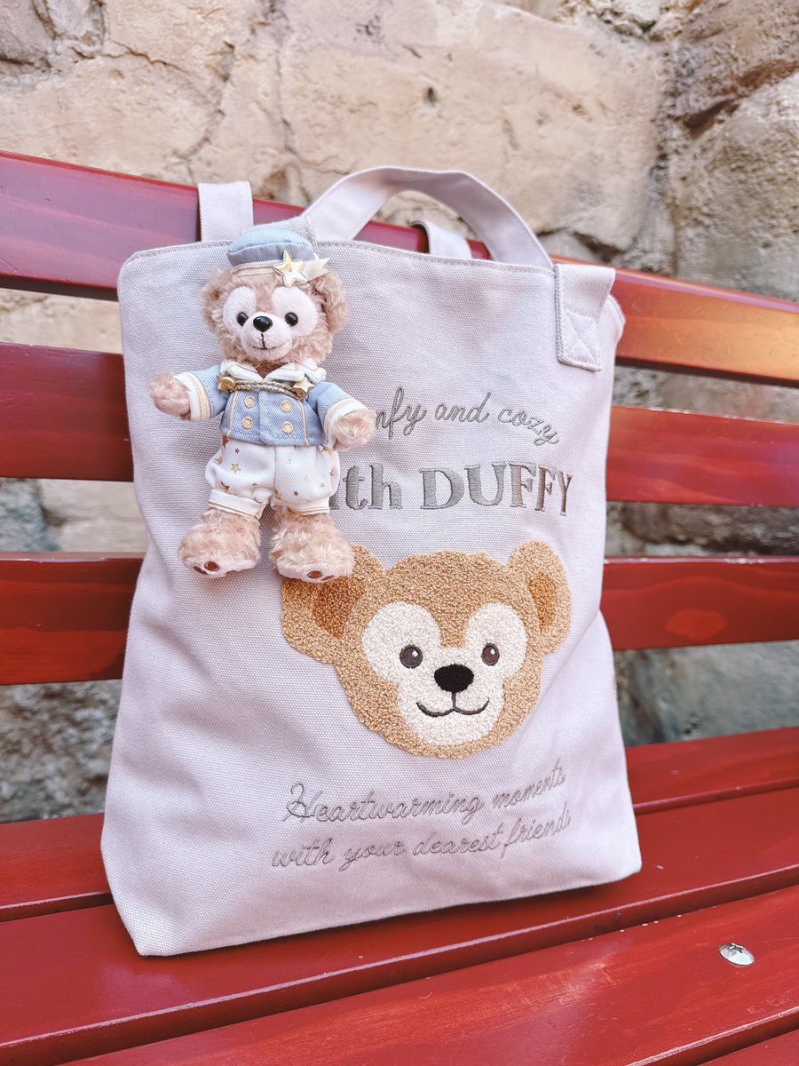 昨日購入したダッフィーのトートバッグが可愛すぎて優勝すぎた