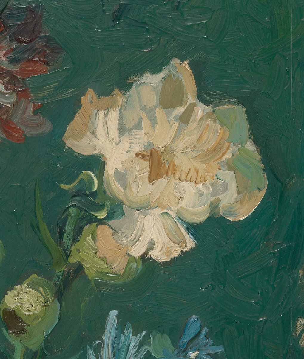 Vincent was a true flower lover! 🌻🌸🌼🌹 Theo wrote that friends and acquaintances often sent him bouquets, and Vincent happily turned many of them into paintings. Floral still lifes gave him space to experiment with colour and technique, and to pour feeling into something
