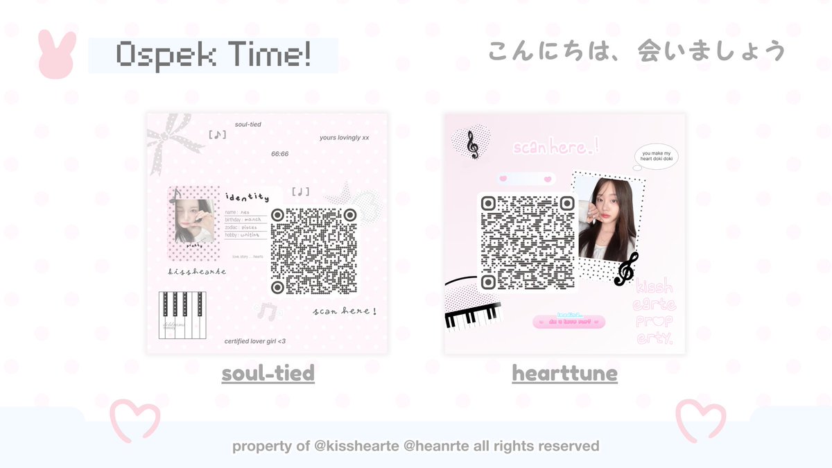 kisshearte's tweet image. help repost? tysm ‹𝟹

haii . . hari ini aku mau kenalin 6 anak baru qr deco ku ♡ tolong bantu ospek yaa! 🐇 kalau ada yang kurang aman bisa dm aku 🤍

&amp;lt; #zonauang &amp;gt;