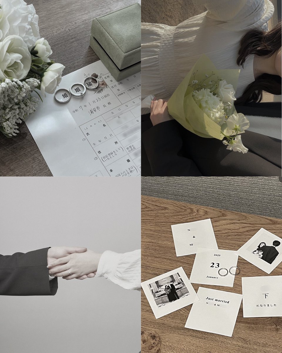 riri_paper's tweet photo. この結婚報告カードが可愛すぎる 、、 🤍🤍 https://t.co/223UjvV2kS