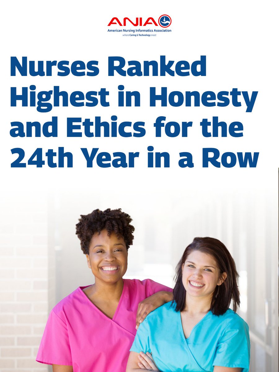 For the 24th year, nurses are ranked the most trusted profession in America, according to the latest <a href="/Gallup/">Gallup</a> poll. Informatics nurses uphold that trust by transforming data into safer systems, smarter workflows, &amp; better patient outcomes. 

Learn more 👇 
ow.ly/6lE050Y2fkx