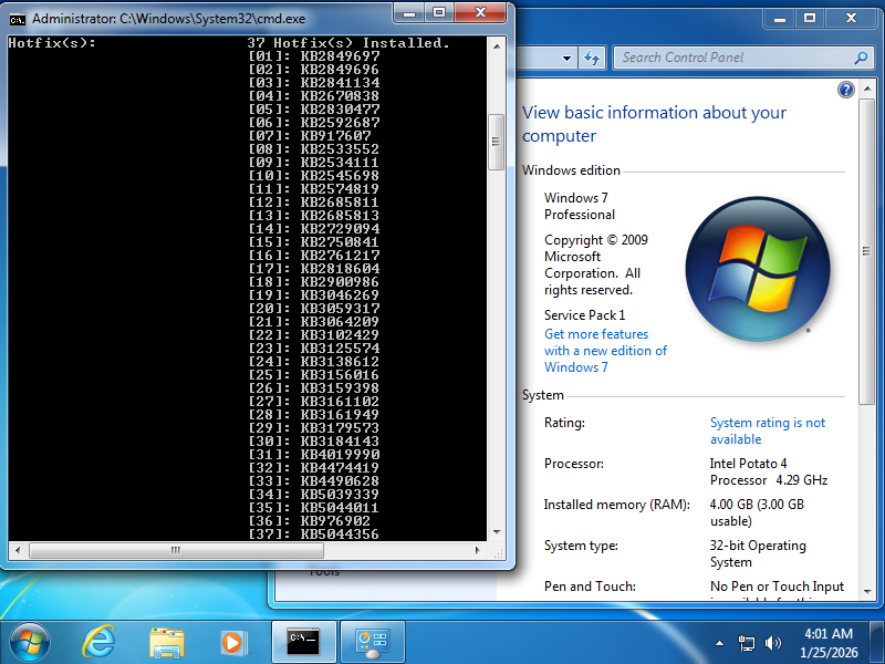 For the 32-bit holdouts, Windows 7 x86 ISO with updates to October 2024.
Includes drivers for NVMe, USB 3.x, and some network adapters.

English only: dl.bobpony.com/windows/unoffi…

Requires CPU at least with SSE2 instructions (e.g., Intel Pentium 4, AMD Athlon 64)