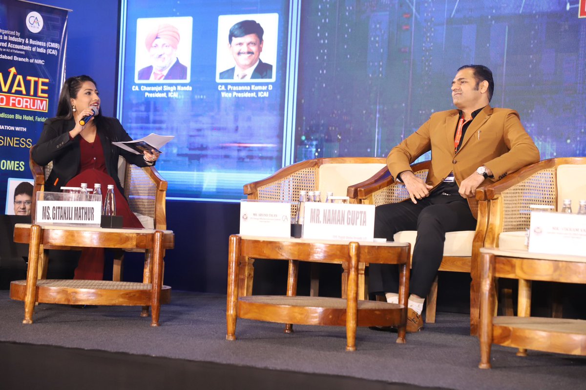 Gitanjlimathur's tweet photo. Had an opportunity to host ELEVATE-ICAI CFO Forum and moderate a powerful discussion with CFOs and ICAI leadership on strengthening financial performance amid today’s challenging business environment.
#ICAI #zeebusiness #cfoforum #faridabad https://t.co/HxUT6UjsM8