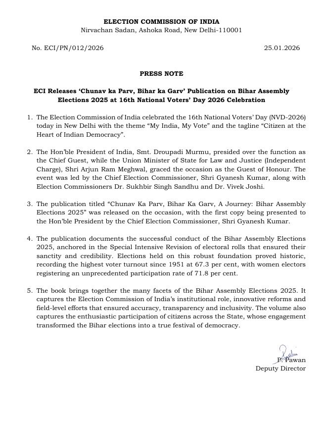 Election Commission of India tweet media
