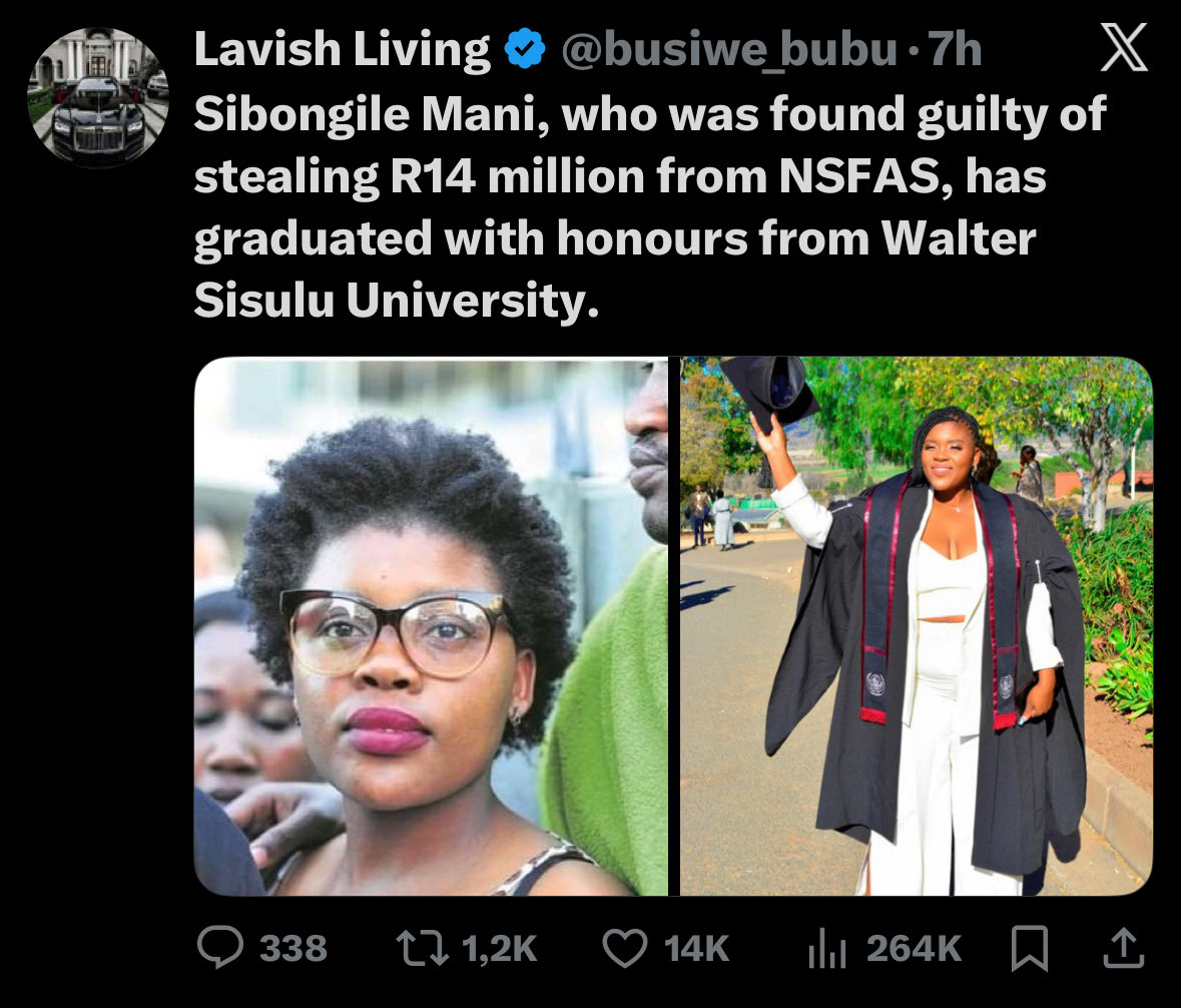 AyeeNdeM's tweet photo. BREAKING NEWS: 🚨🚨🚨🚨🚨🚨
Our African Queen has graduated with honours Degree! 

The Witch Magistrate attempted to destroy her! Just like she is doing with Julius Malema! 

All her judgement s are racist! 

Her racist sentencing of Sibongile Mani was reversed entirely by the court of appeal ! 

Good will always win over evil ! 

#HandsOffCIC #HandsOffMalema