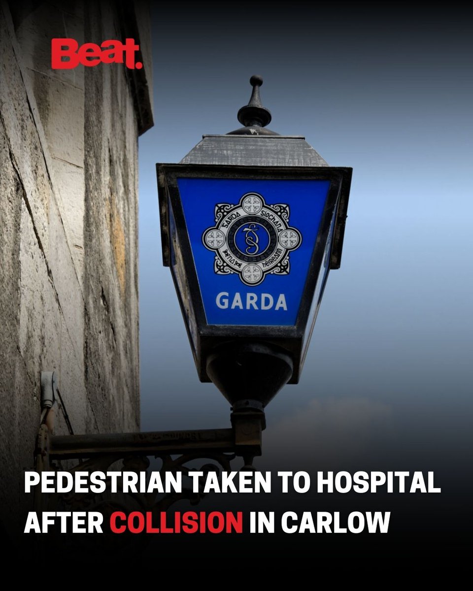 beat102103's tweet image. A man in his 50s was struck by a car on Tullow Street in Carlow town in the early hours of this morning.

The incident happened at around 12.55am.The pedestrian was taken to St Luke’s General Hospital for treatment.

Gardaí say investigations are ongoing.
#BeatNews #Carlow