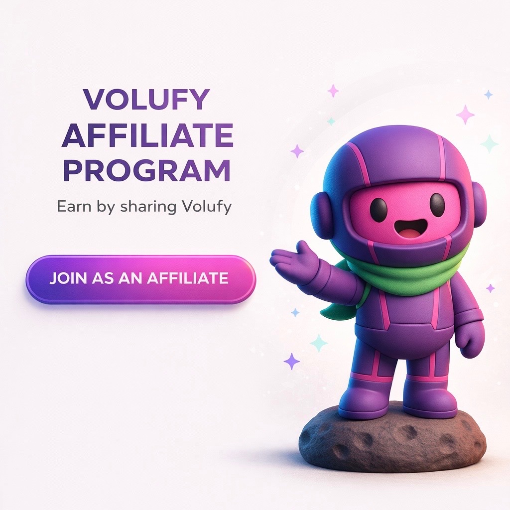 🚨 Volufy Affiliate Program is LIVE-LIMITED SLOTS 🚨

We’re onboarding early affiliates only.
Earn commissions by referring crypto projects, DeFi founders, and Web3 teams looking for liquidity &amp; visibility.

⏳ Early affiliates get priority
💰 Commission-based rewards
🌍 Open
