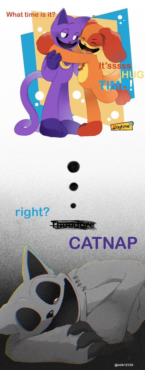 milk12120's tweet photo. 🌙 #Catnap #dogday #SmilingCritters #PoppyPlaytime #PoppyPlaytimefanart [TAP IT!] https://t.co/D7TCHPfOWw