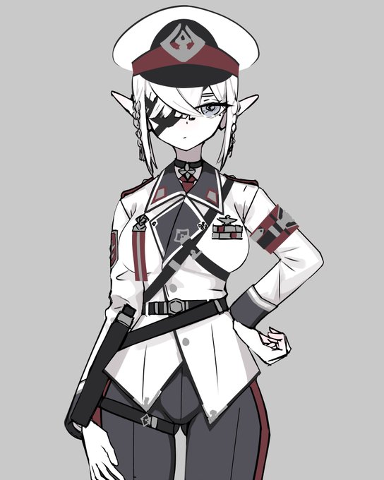 加筆エルフ技術将校ちゃん 