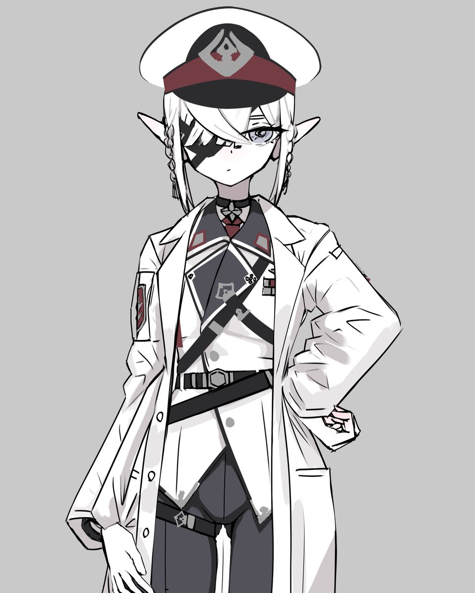 加筆エルフ技術将校ちゃん 