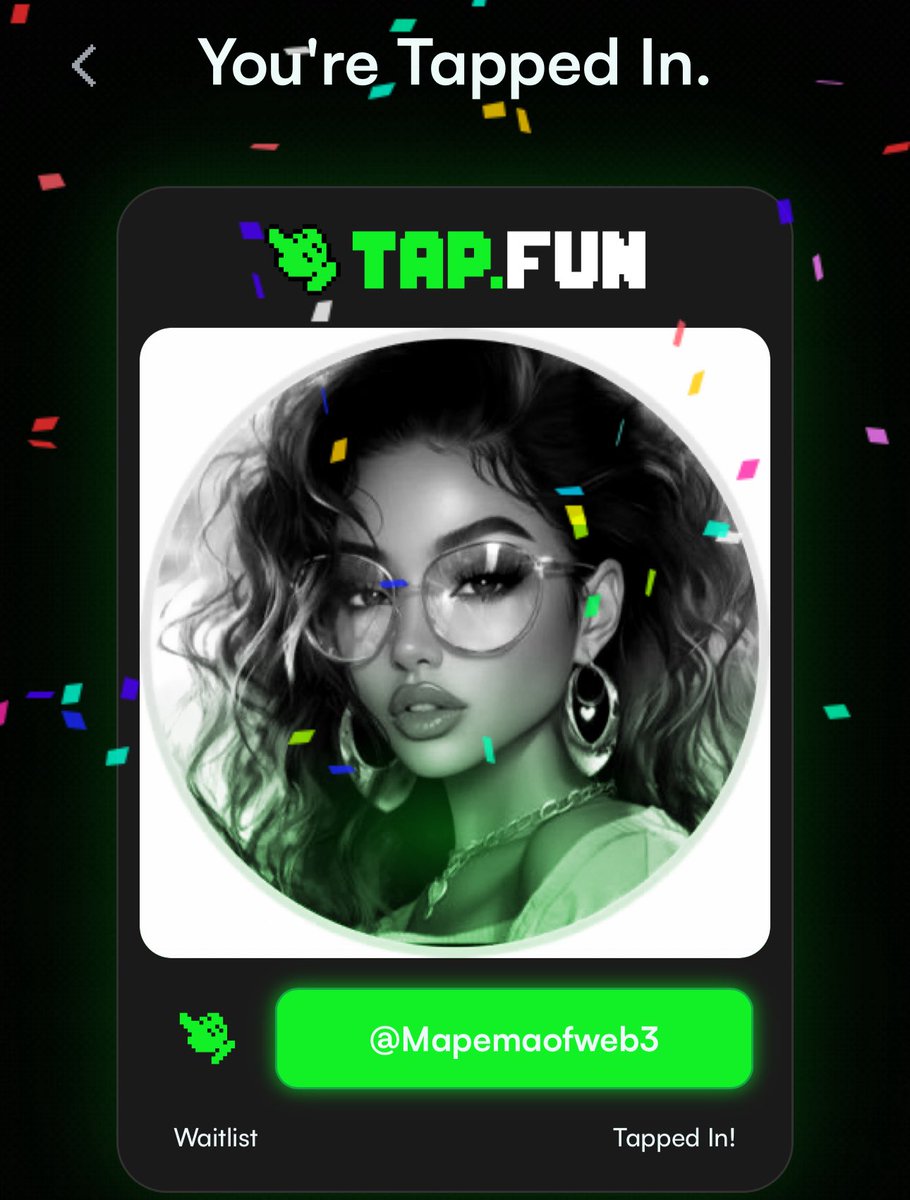 Mapemaofweb3's tweet image. ALPHA alert🚨

Might be something worth trying or nothing! 

Sign up for tapfun waitlist

Ends in 9hours

✅ Join in: tap.fun/?ref=U8A1NQ
✅ Connect sol wallet
✅ connect X

DONE

Happy Sunday