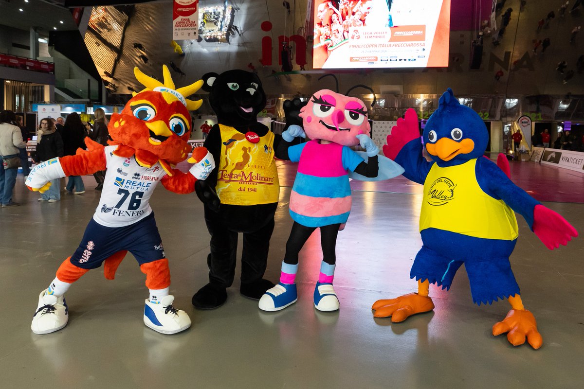 gibbybaris's tweet image. 📸 Chieri &amp;amp; Conegliano &amp;amp; Novara &amp;amp; Scandicci Maskotları