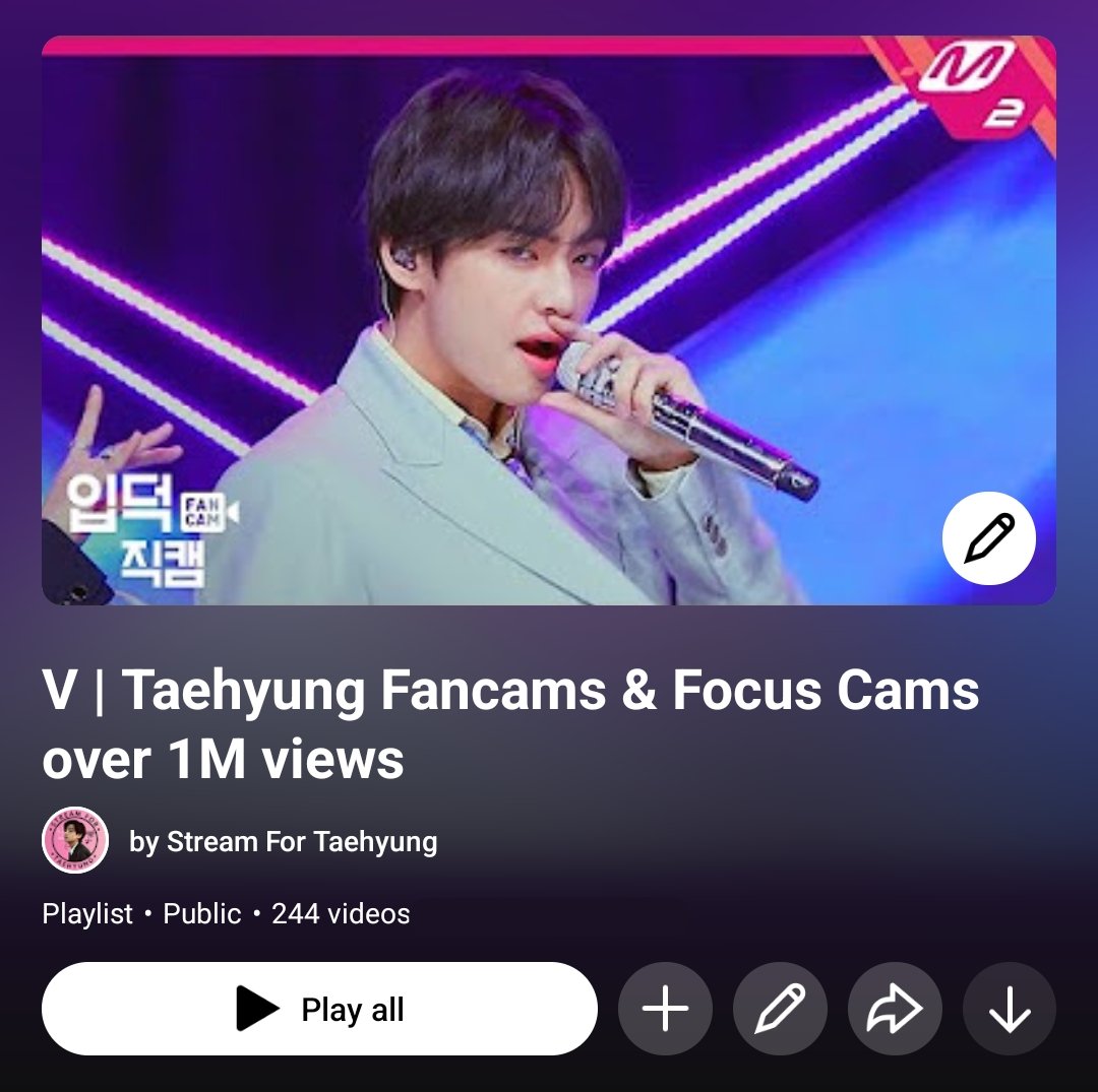 streamfortae's tweet photo. V | Taehyung Fancams and Focus Cams with views ranging from 1M to 144M on YouTube!

🔹https://t.co/2Kpk29HKmT

Tell me if i missed anything below ~
#idolhyung #fancamking #idolofidols https://t.co/ZOaOA5ZF8j