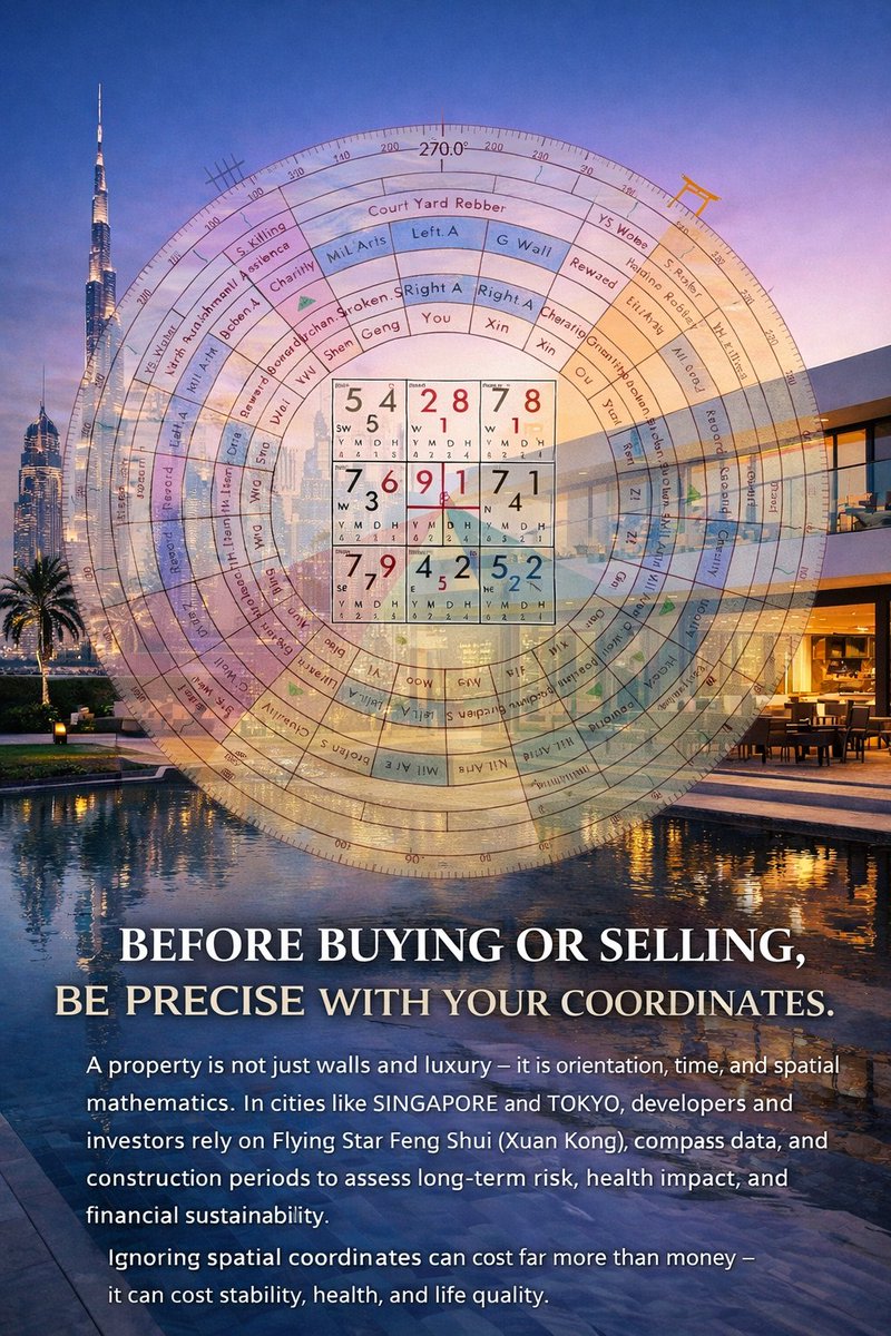 businessapproa's tweet photo. #FengShui
#FlyingStarFengShui
#XuanKong
#PropertyInvestment
#RealEstateStrategy
#ArchitecturalPlanning
#UrbanDesign
#SingaporeRealEstate
#TokyoArchitecture
#SmartInvesting
#SpaceMathematics
#EnvironmentalDesign
#BeforeYouBuy
#PropertyRisk https://t.co/kPIpE3P0Xm