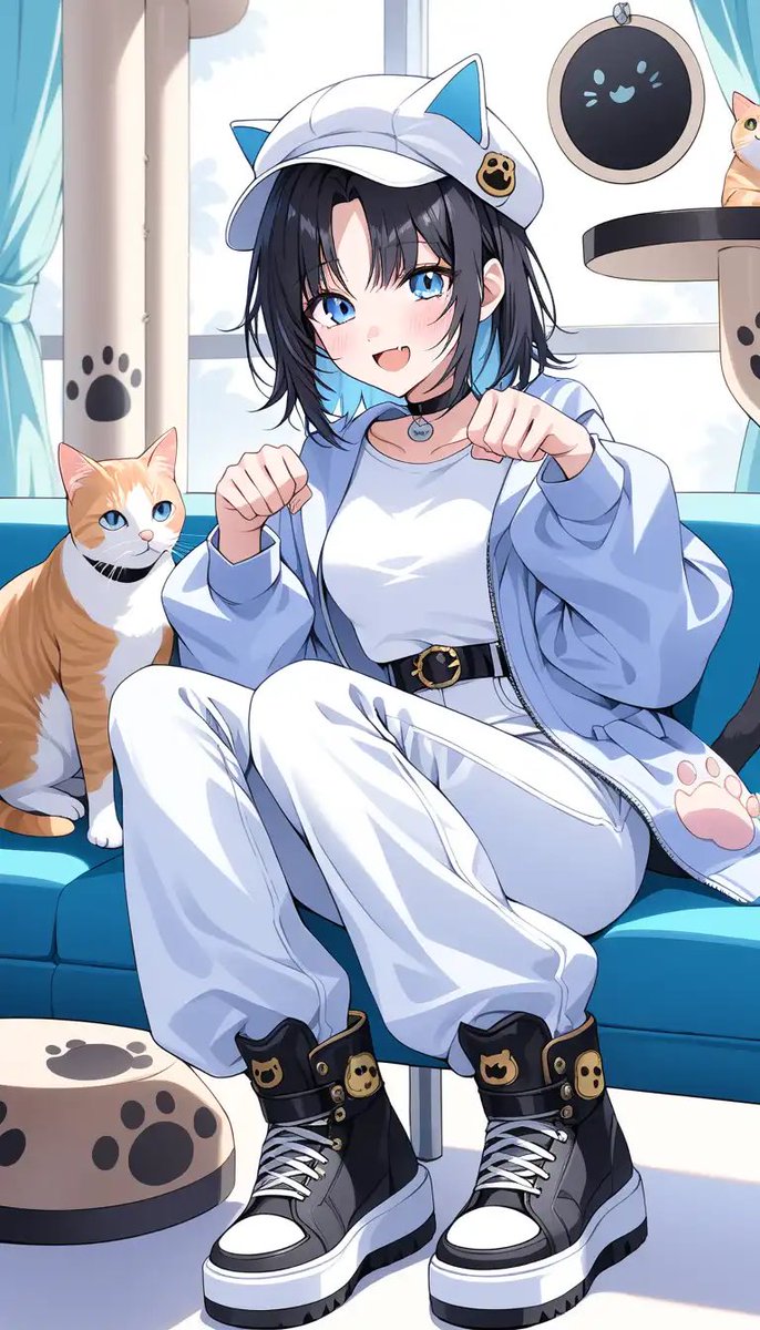 riyuka_illust1's tweet photo. かなで「ねこちゃんとイチャイチャしたいニャンฅ"」
SFW illustration

#AIart  #AIイラスト https://t.co/Im0sZU5TmB