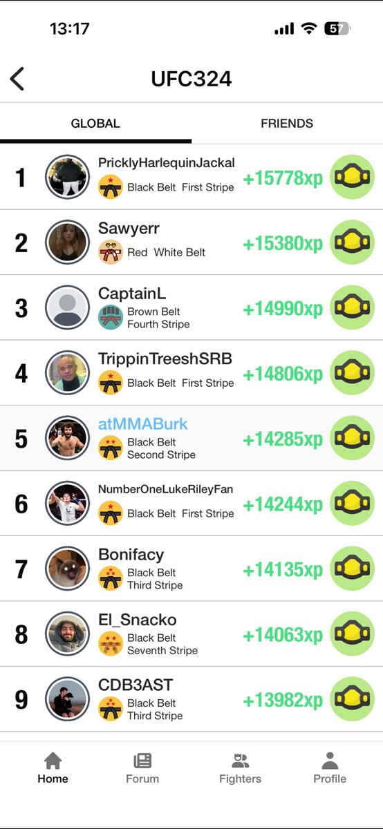 What a start into 2026! Rank 5 on <a href="/VerdictMMA/">Verdict</a> for the prelims of #UFC234 🥳