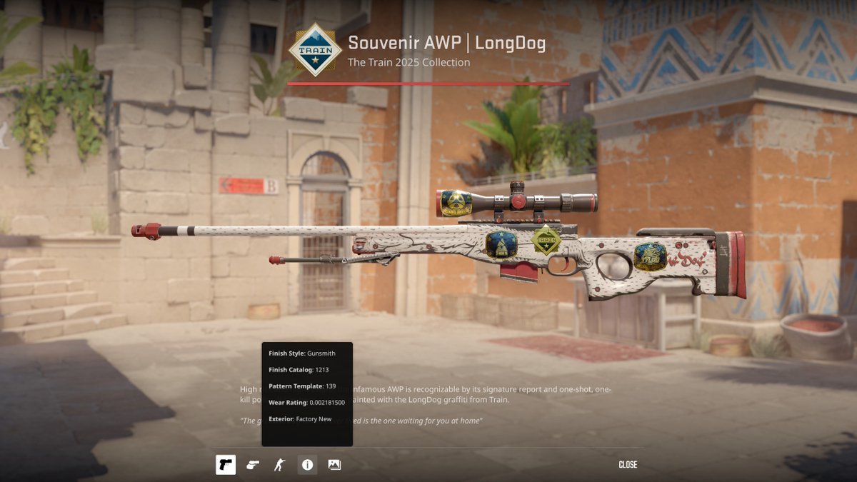 Train is gone.

Only 37 Souvenir FN AWP | LongDog remain in existence 😨🥶

No future supply.

Only demand.

$2,300 💸, take it or leave it? 😯