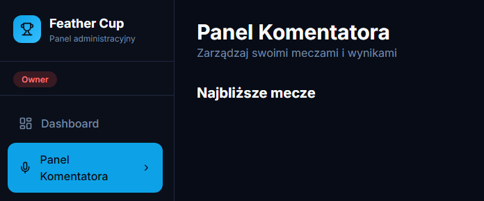Edycja tuż tuż a my przypominamy o uzupełnieniu składów. 

A tak poza tym mały leak tego jak będzie wyglądała historia meczy na naszej stronie, od teraz nie będziecie musieli stalkować wyników bo będziecie je mieli już pod nosem! A no i wprowadziliśmy Panel Komentatora z