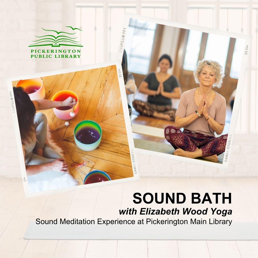 pickeringtonlib's tweet image. Allow the soothing sounds of crystal singing bowls to transport you to a deep meditative state at Sound Bath with Elizabeth Wood Yoga. Ages 18+. Registration required. #PPLibrary
Feb 2 | 6:30 p.m. | Pickerington Main Library
Register: PickeringtonLibrary.org/events