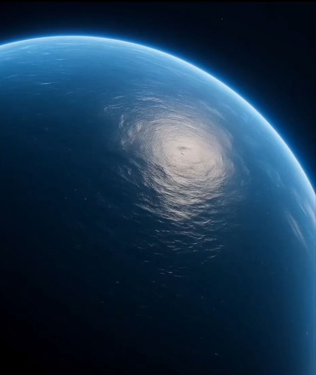 Coldstray's tweet image. Imagine a planet bigger than Earth, with no land in sight. Just waves and water from pole to pole. That is TOI-1452 b.