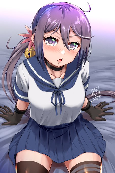 この前のスケブボノを清書。リプ欄で脱がします 