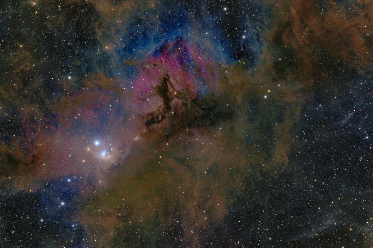 昨年撮影したものの、放置していたIC348らへんになります。

構図がやげやり、とか、どうせフラットが合わないだろ。とかで放置してましたが、意外とフラットが合ったので、絵としてはちょっとやりたい放題です。見逃してください。

正直フラットの機嫌もよく判らないなあ…