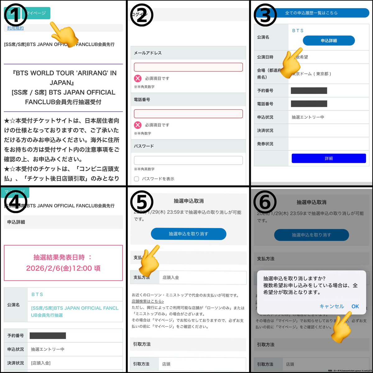 BTSの東京ドーム公演に申込みされた方、これから申込みされる方へ