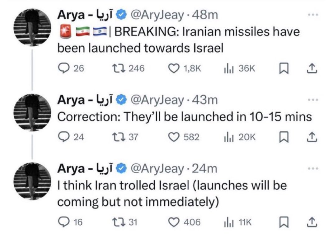 MahyarTousi's tweet photo. I’m dead 🤣

The IRGC mouthpieces are confusing themselves. https://t.co/OYmM2nZBc5