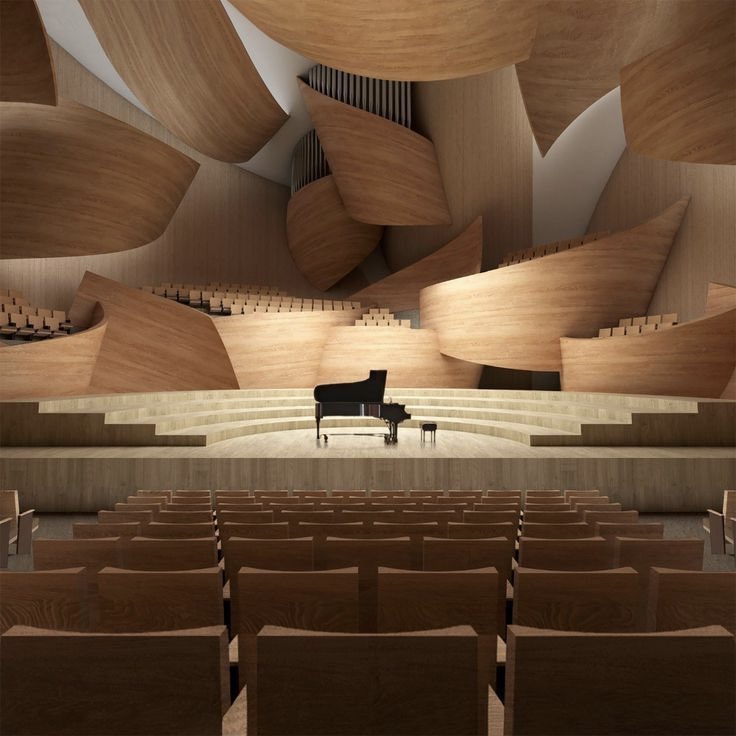 INTERIORPORN1's tweet image. Inside a concert hall by Lihan Jin
