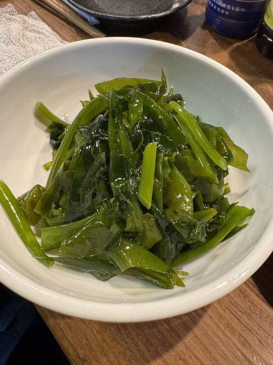 もちろん^_^
夜は志摩半島(緑区)

初物ワカメ！
美味い😋