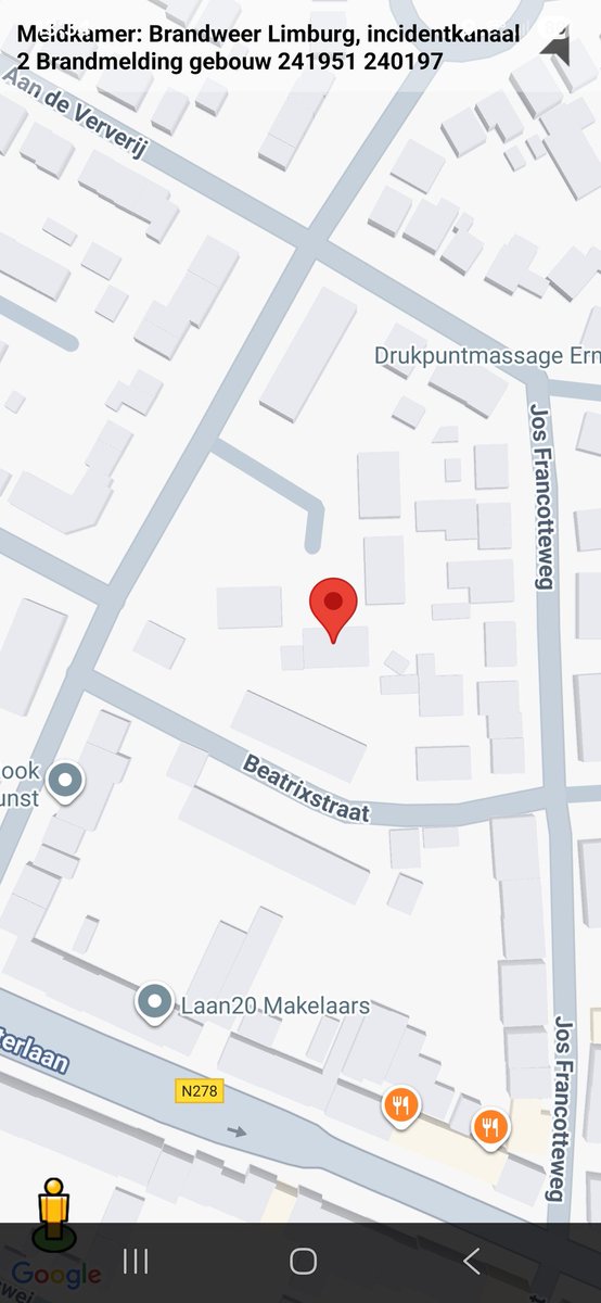 Brandmelding Gebouw op Prins Bernhardstraat