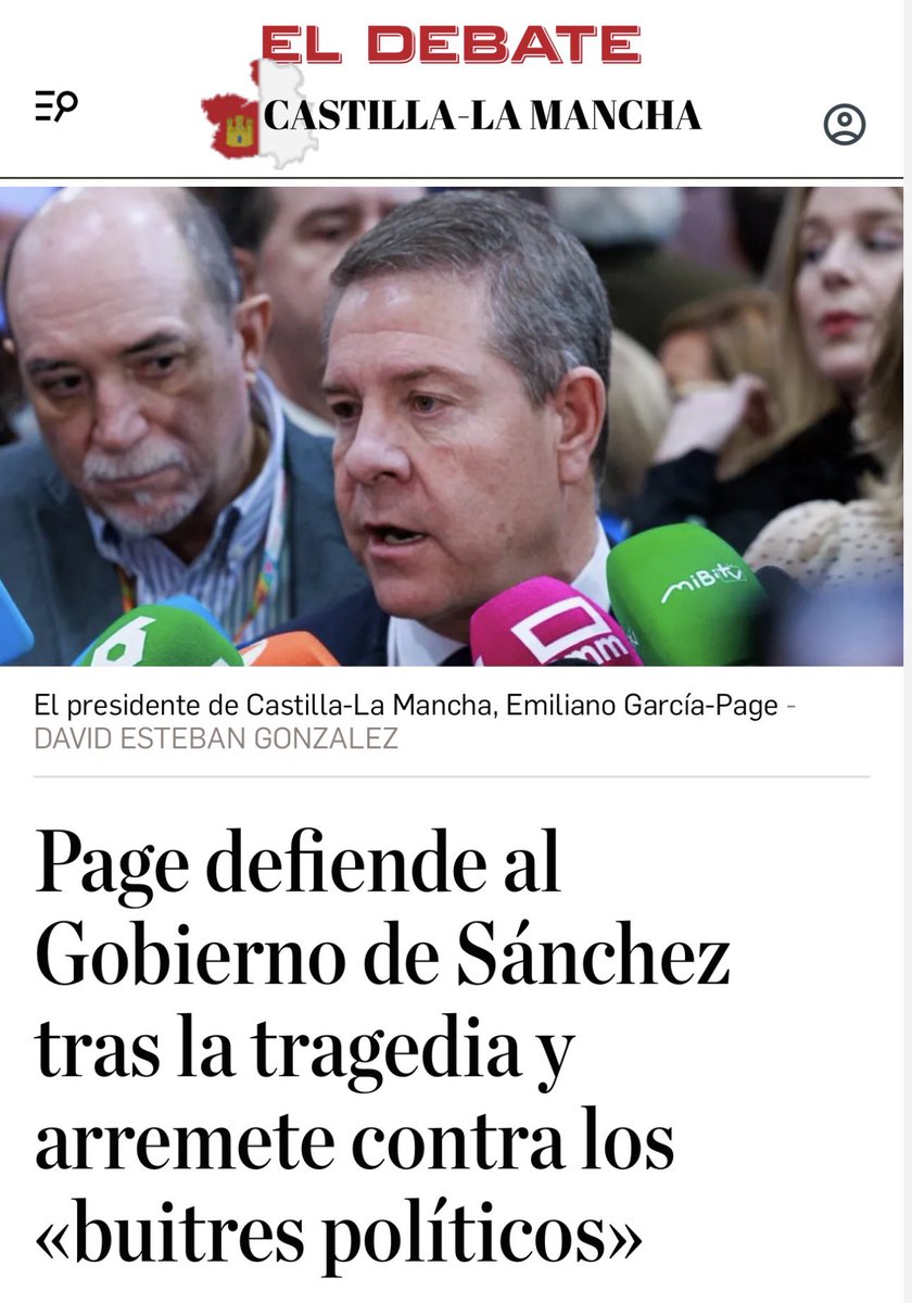 Page apoya sin fisuras a Sánchez y afirma que su actuación en el trágico accidente de Adamuz ha sido impecable. 

Yo creo que faltan explicaciones y asumir responsabilidades urgentemente. Lo que se necesita es transparencia y rigor.

Mientras Page respalda a Puente, yo pido la