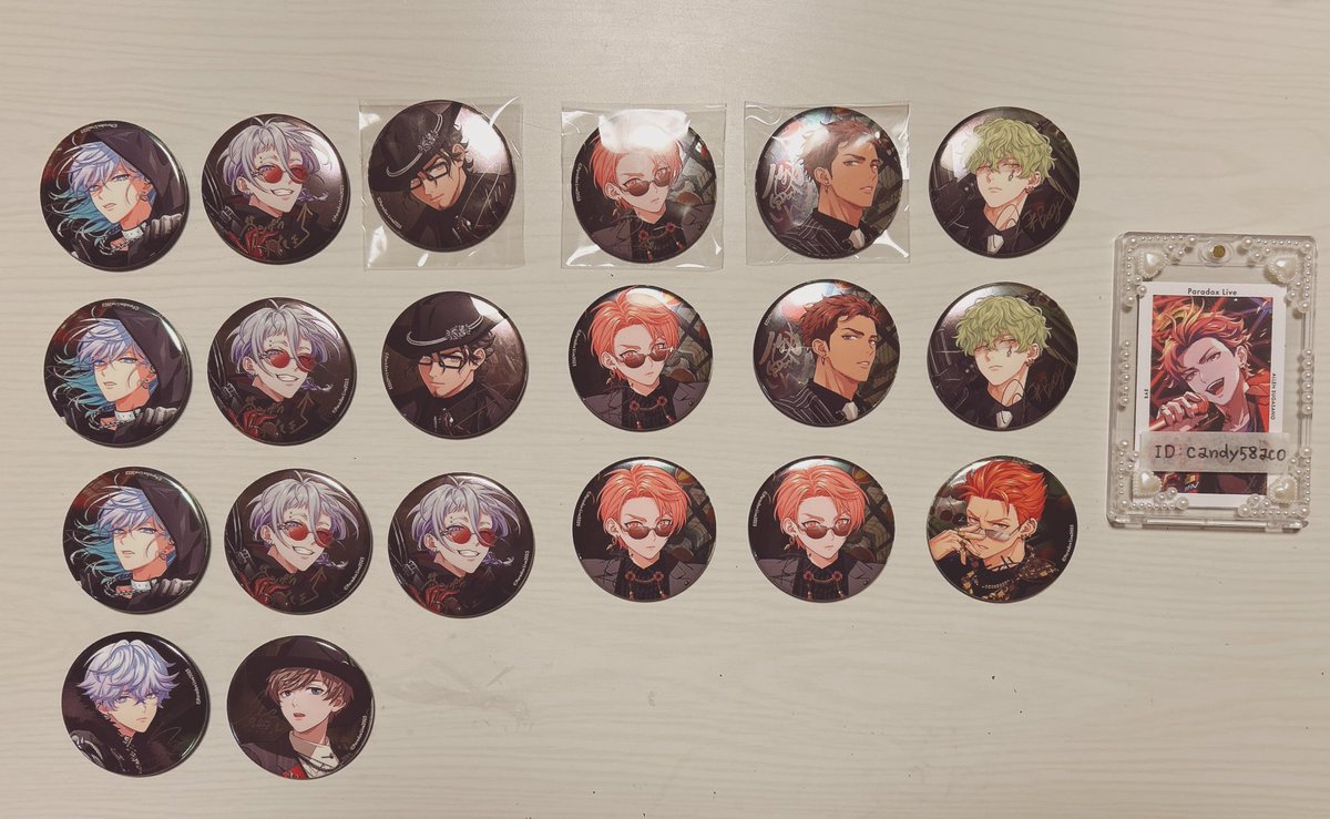 交換】Paradox Live パラライ 6周年 缶バッジ 【譲】 珂波汰3/那由汰