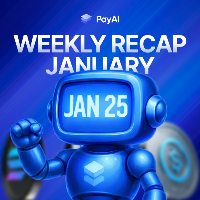 PayAINetwork's tweet photo. 🧵 WEEKLY UPDATE: January 25

Here’s everything that went down this week at @PayAINetwork ⚡ https://t.co/i2yamYIuX5