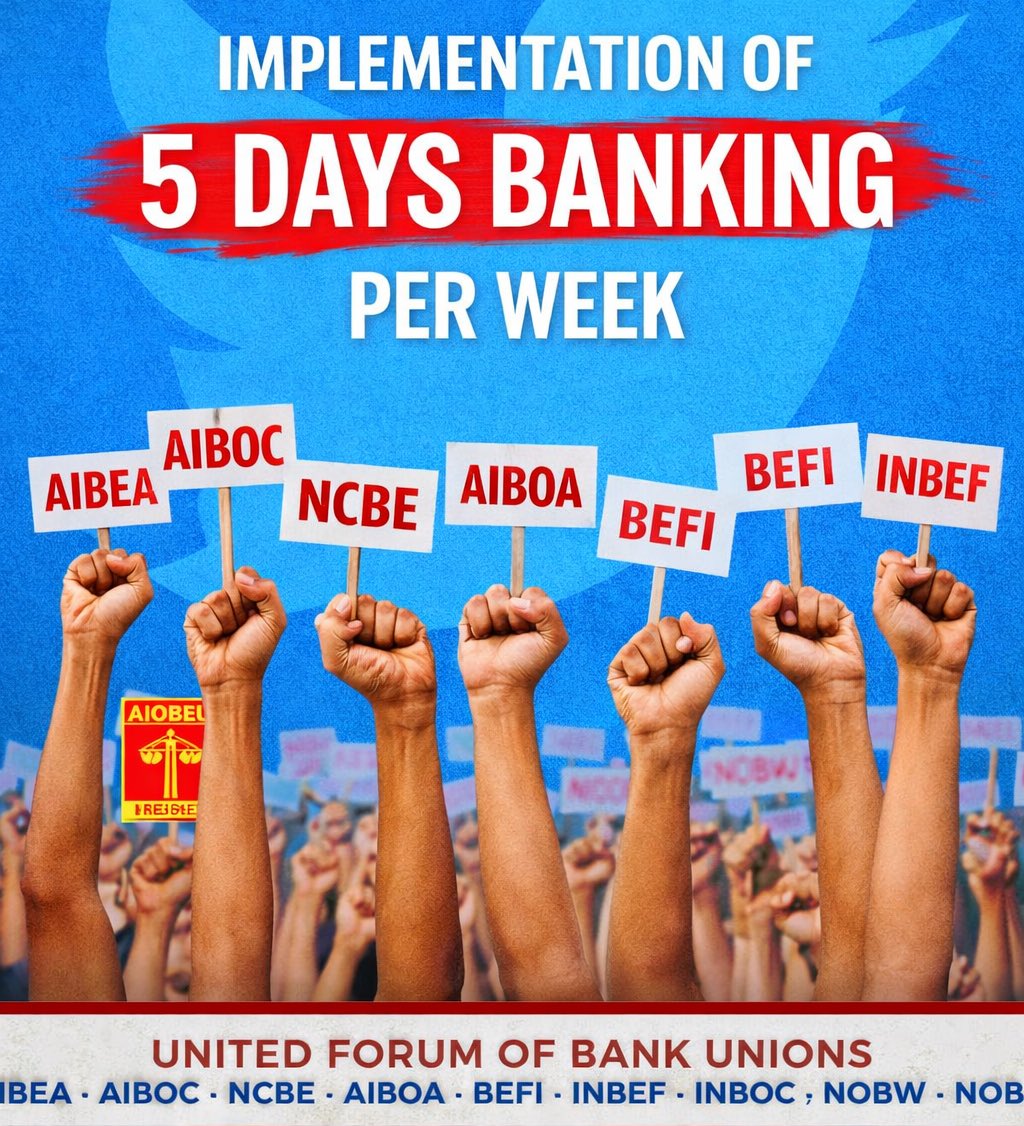 #BankersDemand5DayWeek