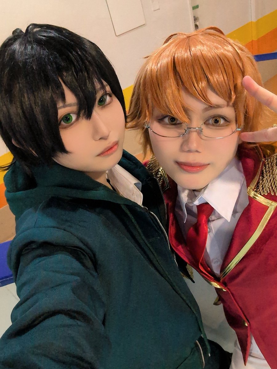 tamai_sion's tweet photo. コスフェスTDCお疲れ様でした〜！
今年初コスで推しとデート出来て🛼も滑れてめちゃくちゃ楽しかった！
交流して下さった方々ありがとうございました〜💚

🧡 @okome__ymkw 

 #コスフェスTDC https://t.co/VnWQSCNsQs