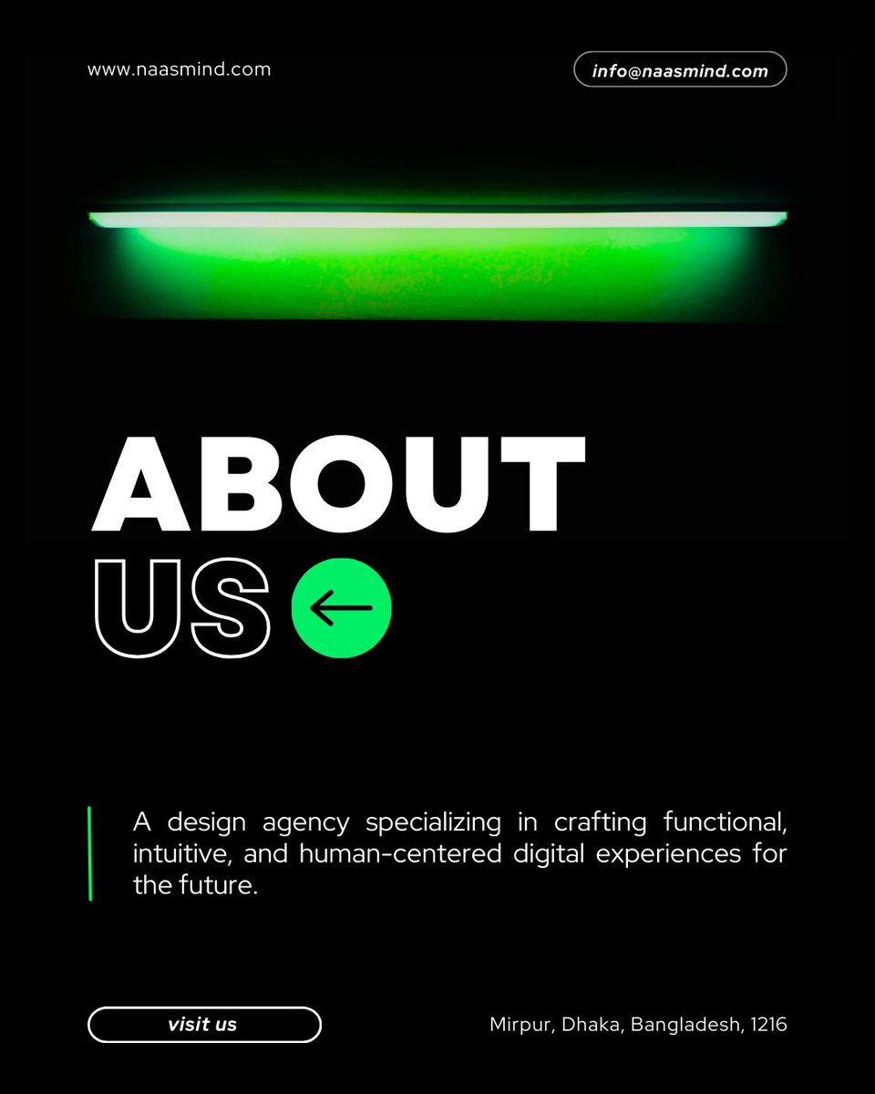 Naasmindltd's tweet image. Dive into the essence of NaasMind: A dedicated design agency in Mirpur, Dhaka, Bangladesh, committed to building functional, intuitive, and human-centered digital experiences that anticipate future needs. 

Reach out at  naasmind.com.

#DesignAgency #UXUI